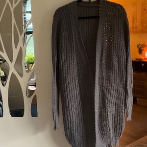 Cozy Charcoal Knit Cardigan